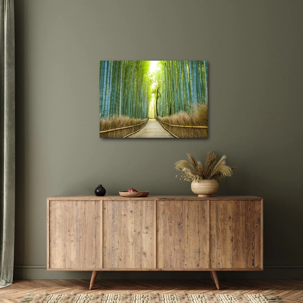 Tablou - Pădure de bambus (70x50 cm)