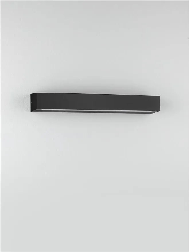 Aplica exterior neagra liniara 50cm IP65 LED CCT PRISMATIC