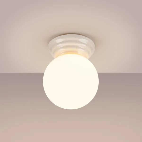 Sollux SL.1904 - Plafonieră pentru baie ZORI 1xG9/8W/230V, diam. 12 cm, IP44, albă