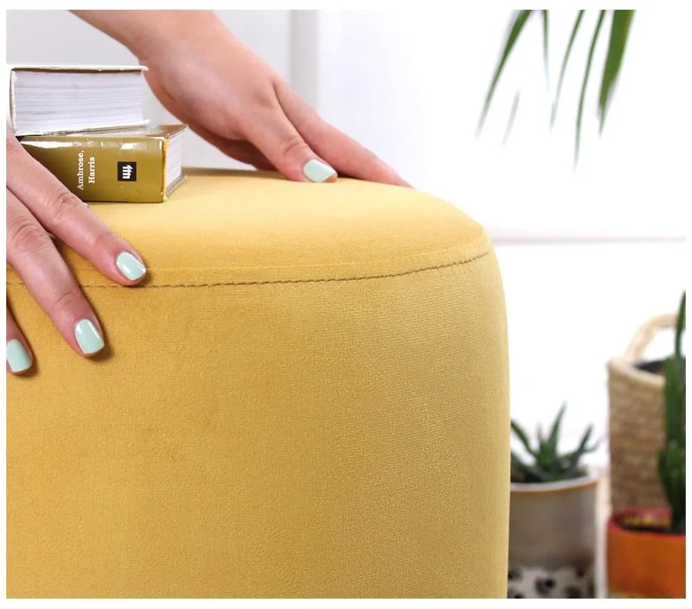 Taburet galben Ropp – Artie