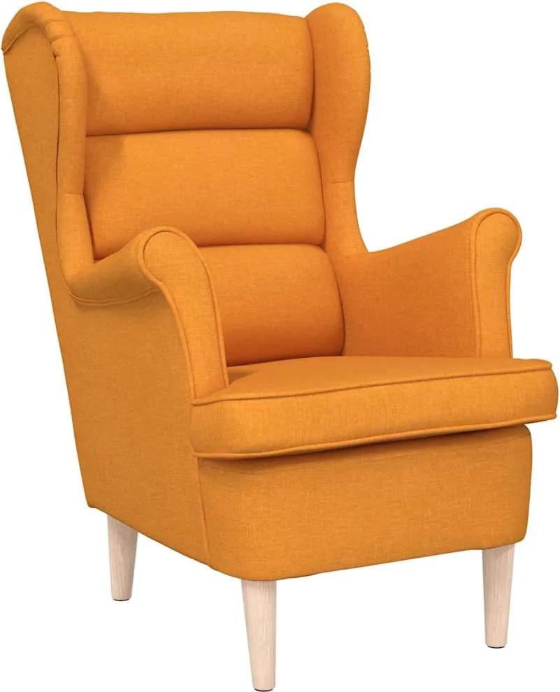 vidaXL Fotoliu, galben închis, 74x84x100 cm, textil