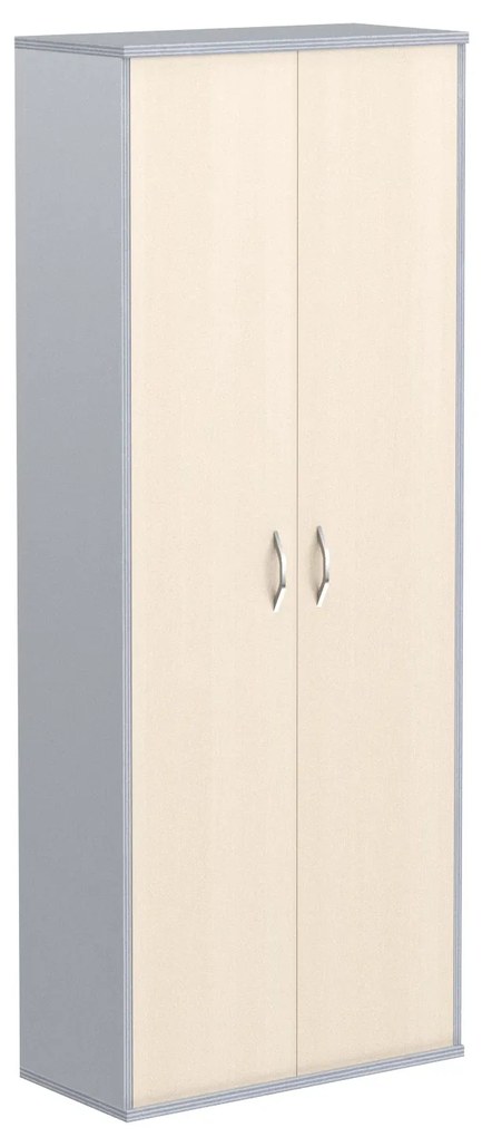 Dulap documente cu 2 usi Imago gri metalic artar, 77 x 36,5 x 197, 5 cm