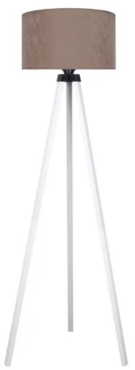 Lampadar VELVET 1xE27/60W/230V alb/bej Brilagi