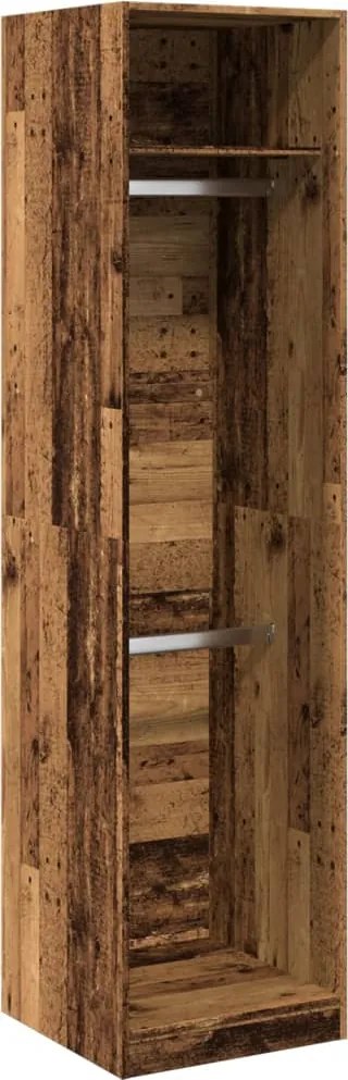 vidaXL Șifonier, lemn vechi, 50x50x200 cm, lemn prelucrat