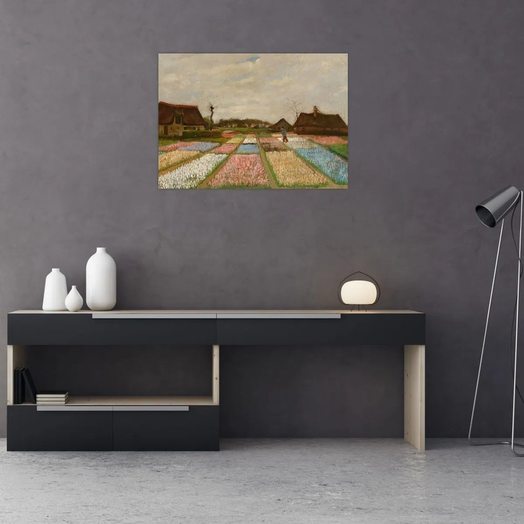 Tablou - Vincent van Gogh, Flower Beds in Holland, reproducere (70x50 cm)
