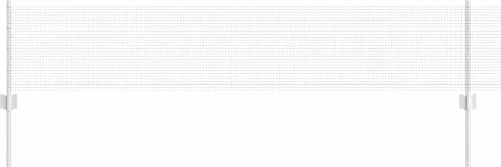 vidaXL Gard cu Stâlp Argintiu 0,4 x 10 m Oțel