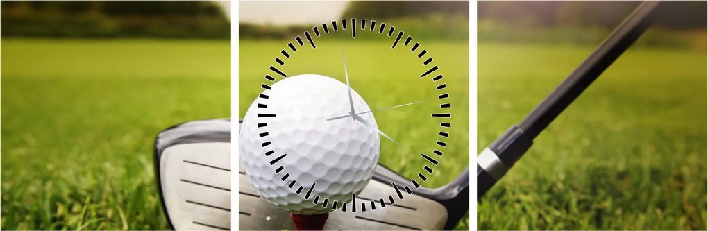 Tablou - Golf (cu ceas) (90x30 cm)