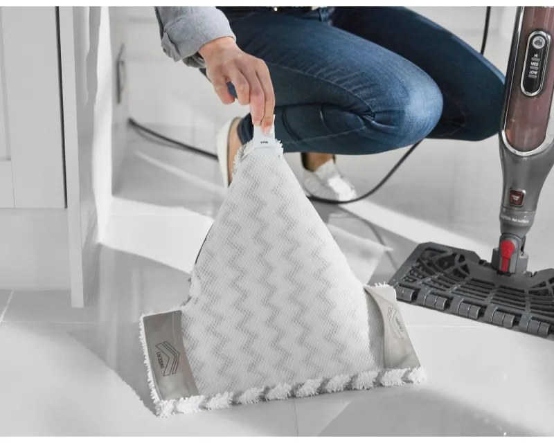 Mop curatare cu aburi Shark S6003EU, 1200W, 0,35 L, 3 setari, Tehnologie Klick'n Flip, Steam Blaster, Lavete mop Dirt Grip, Gri/Violet