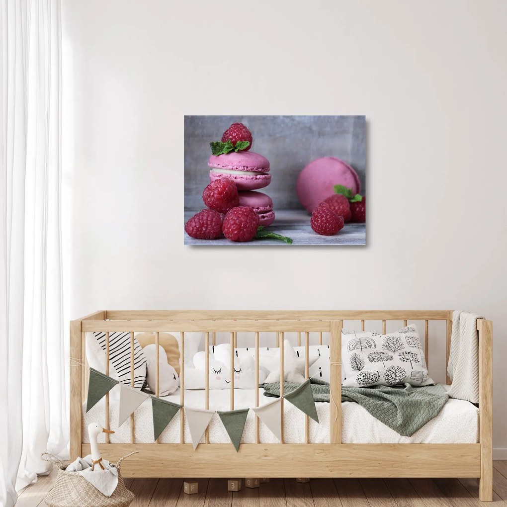 Tablou pe sticlă cu macarooni (70x50 cm)