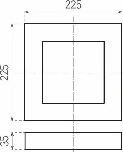 Plafonieră LED FENIX LED/18W/230V 2800K 22,5 cm