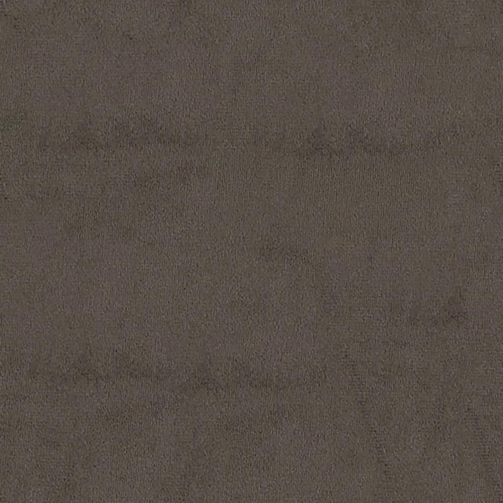 Taburet, gri inchis, 60x60x39 cm, microfibra Morke gra