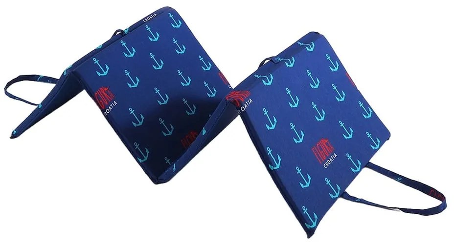 Pernă pentru scaun de grădină albastră pentru șezlong 49x137 cm Anchors – B.E.S.