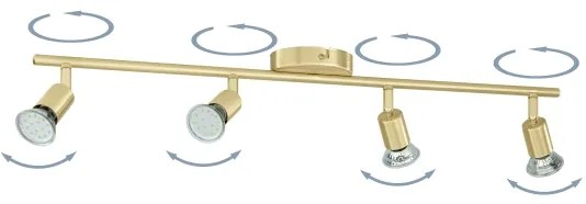 Spot LED Eglo 33187 BUZZ-LED 4xGU10/2,8W/230V 3000K auriu