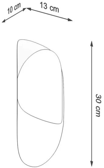 Aplică TEAR 1xG9/40W/230V albă Sollux SL.1062