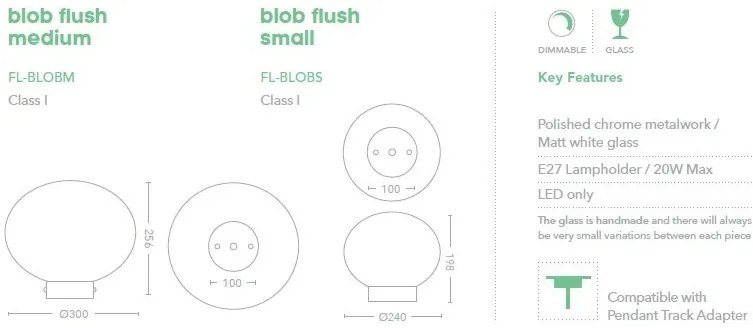 Plafoniera design modern Blob 24cm