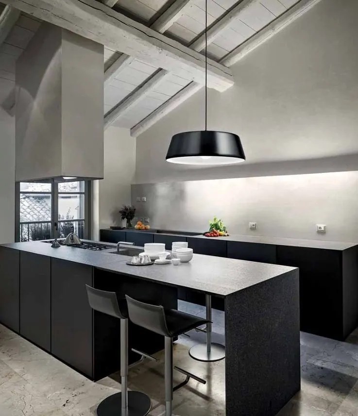 Lustra din aluminiu BLANCA alb, negru, nickel sau alama