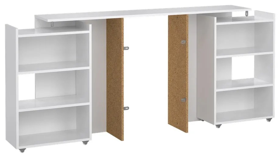 Tăblie de pat albă 145x80 cm Naia – Tvilum