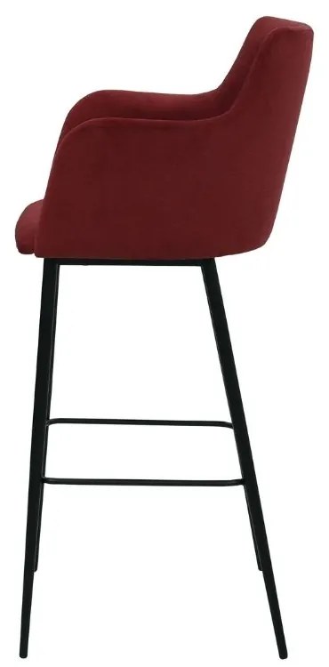 Scaun de bar rosu in diferite materiale ✔ model SINDY
