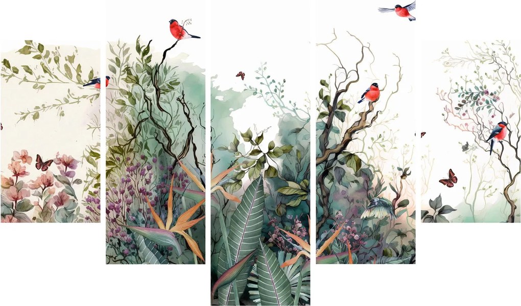 Tablou - Peisaj natural, acvariu (150x105 cm)
