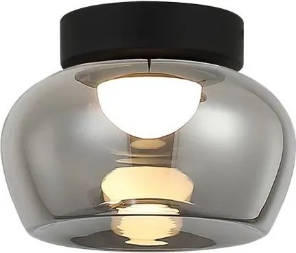 Plafonieră LED NADIA LED/9W/230V, Ø 16 cm, fumuriu/negru