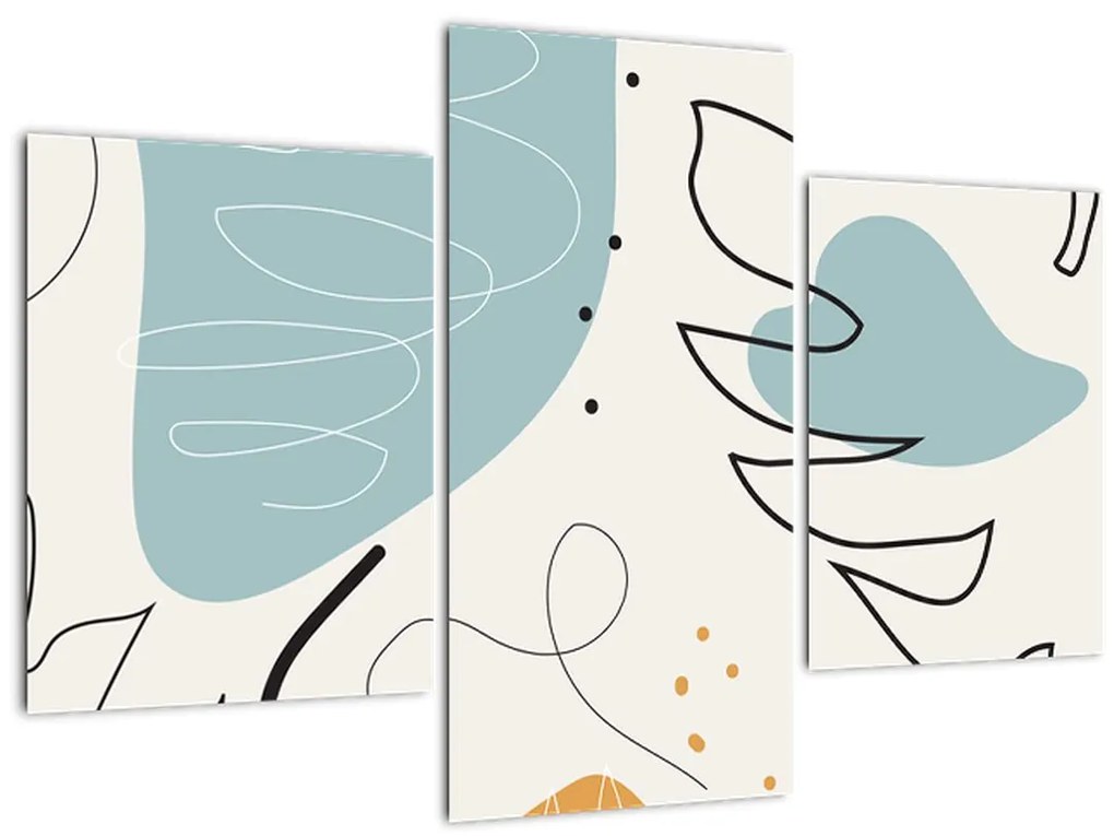 Tablou - Ilustrație de frunze (90x60 cm)