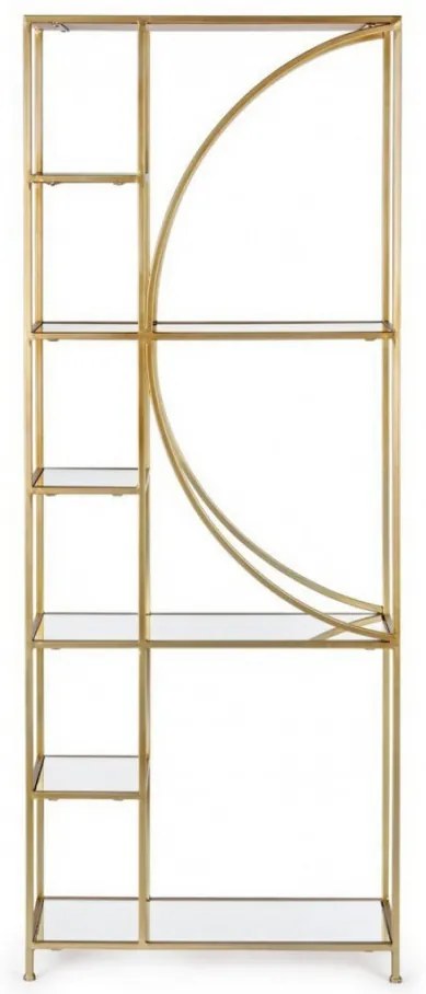 Biblioteca aurie din sticla si metal, Elenor Bizzotto