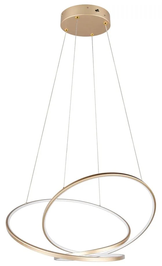 Lustră aurie LED cu intensitate reglabilă Darvin – Trio