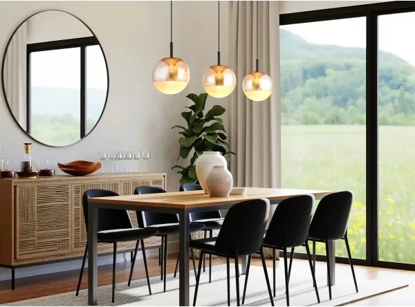 Globo 16057-3H - Lampă suspendată pe cablu SEVERIN LED/20W/230V