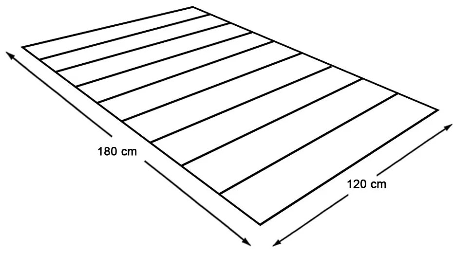 Covor de exterior, cu doua fete, 180x120 cm, verde-bej
