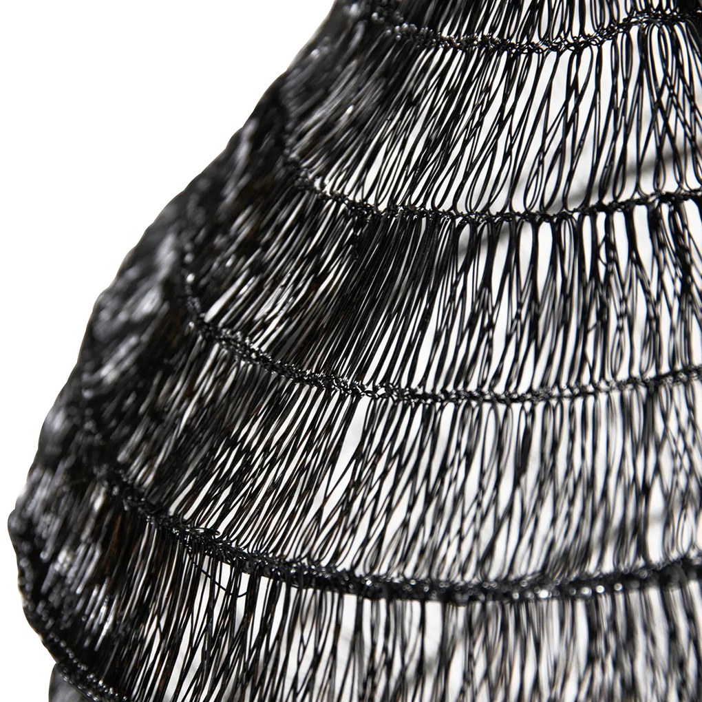 Lampă suspendată orientală neagră 45 cm x 40 cm - Vadi