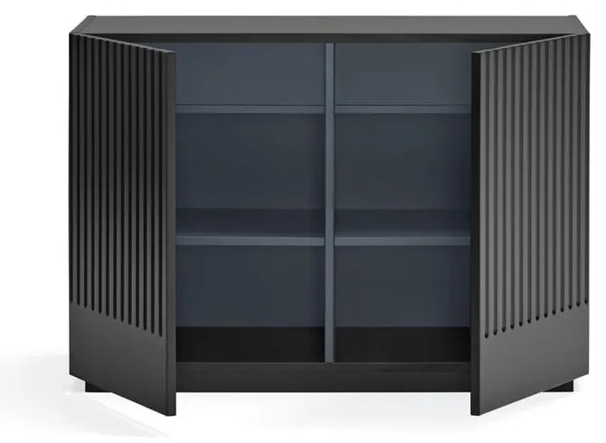 Comodă neagră joasă 100x70 cm Doric – Teulat