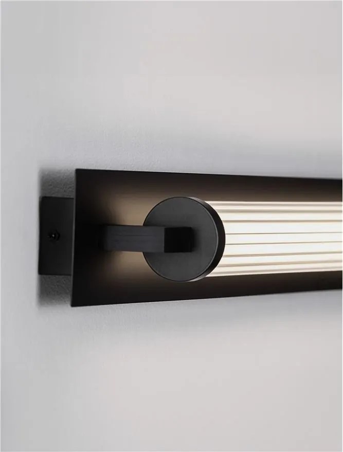 Aplica baie LED, protectie IP44, L-80cm, Negru, Fasko NVL-9236298