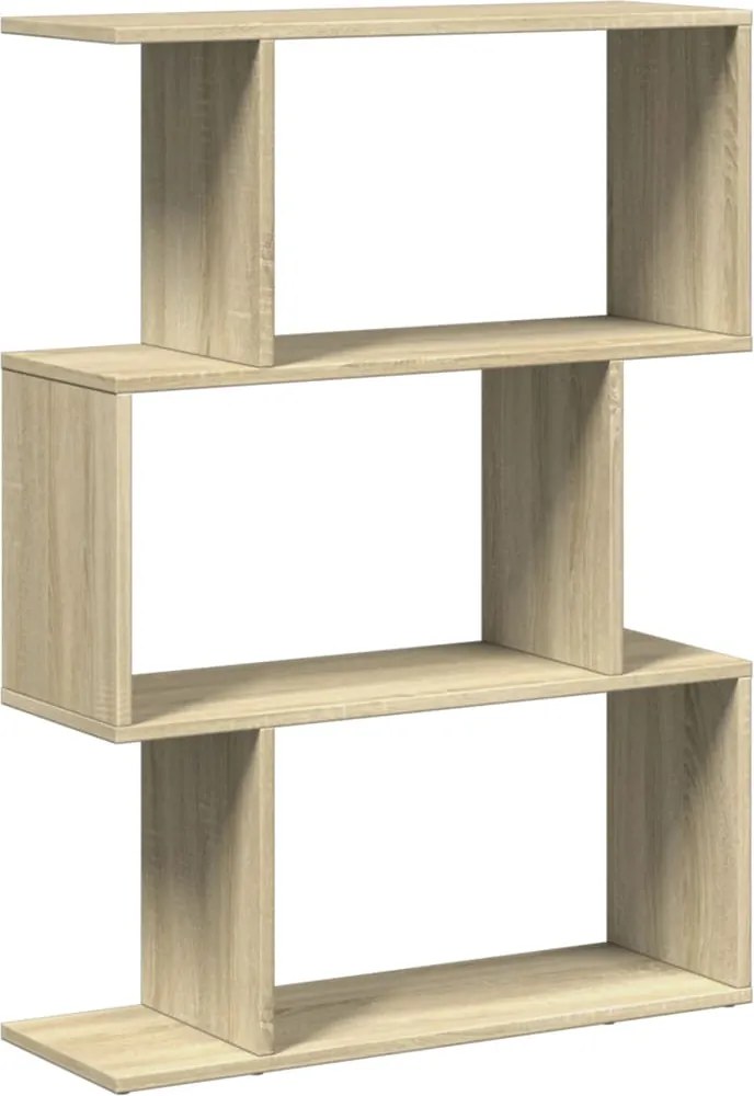 vidaXL Bibliotecă/separator 3 niveluri stejar sonoma 70x24x97 cm lemn