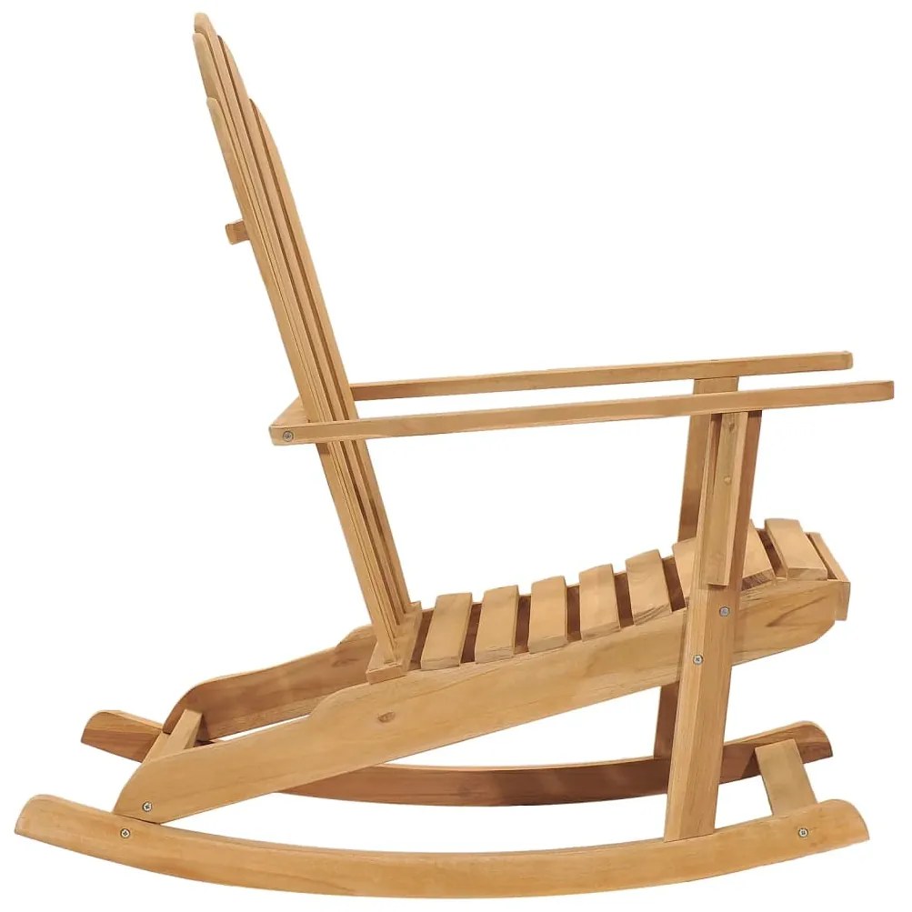 Scaun balansoar Adirondack, lemn masiv de tec 1