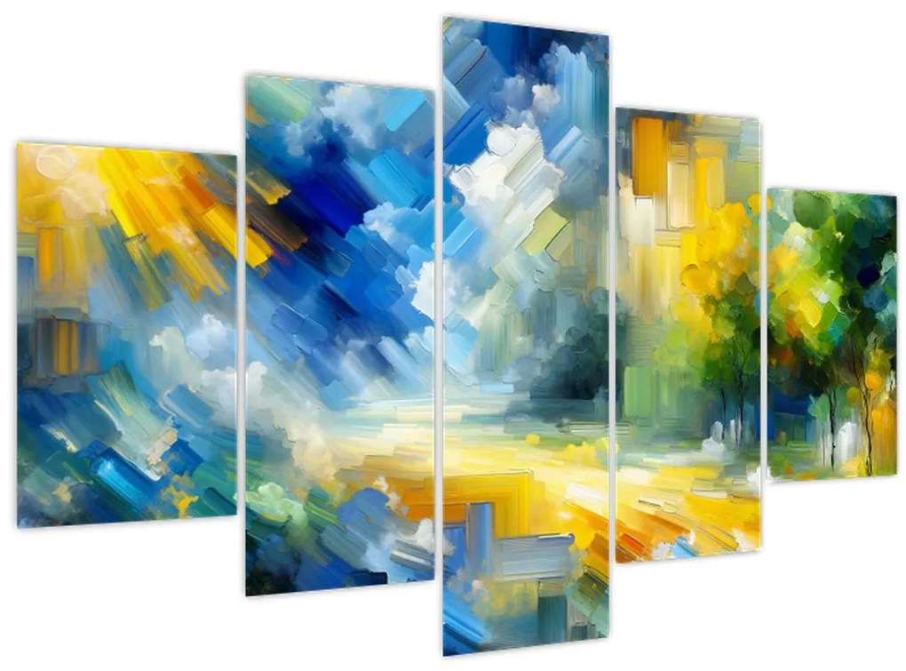 Tablou - Zi însorită abstractă (150x105 cm)