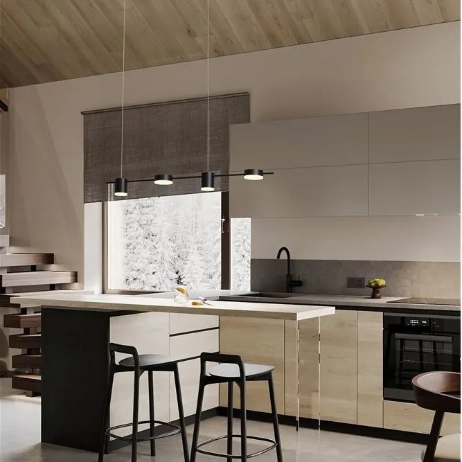 Lustra liniara cu 4 spoturi LED CCT RIAZ