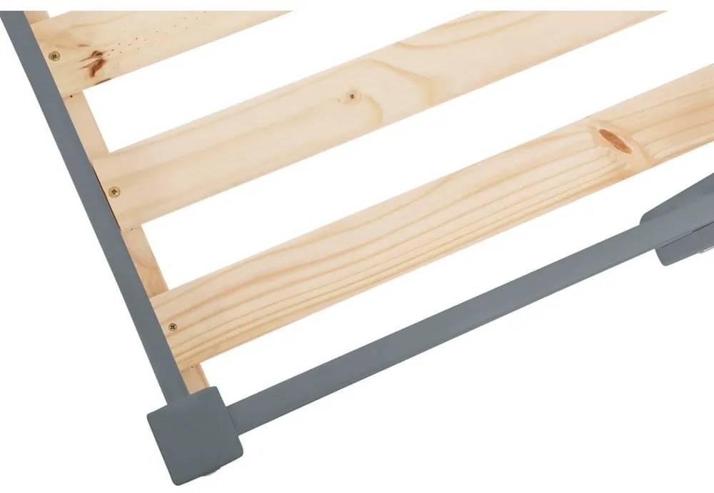 Pat supraetajat din lemn de pin Støraa Alpi23, gri