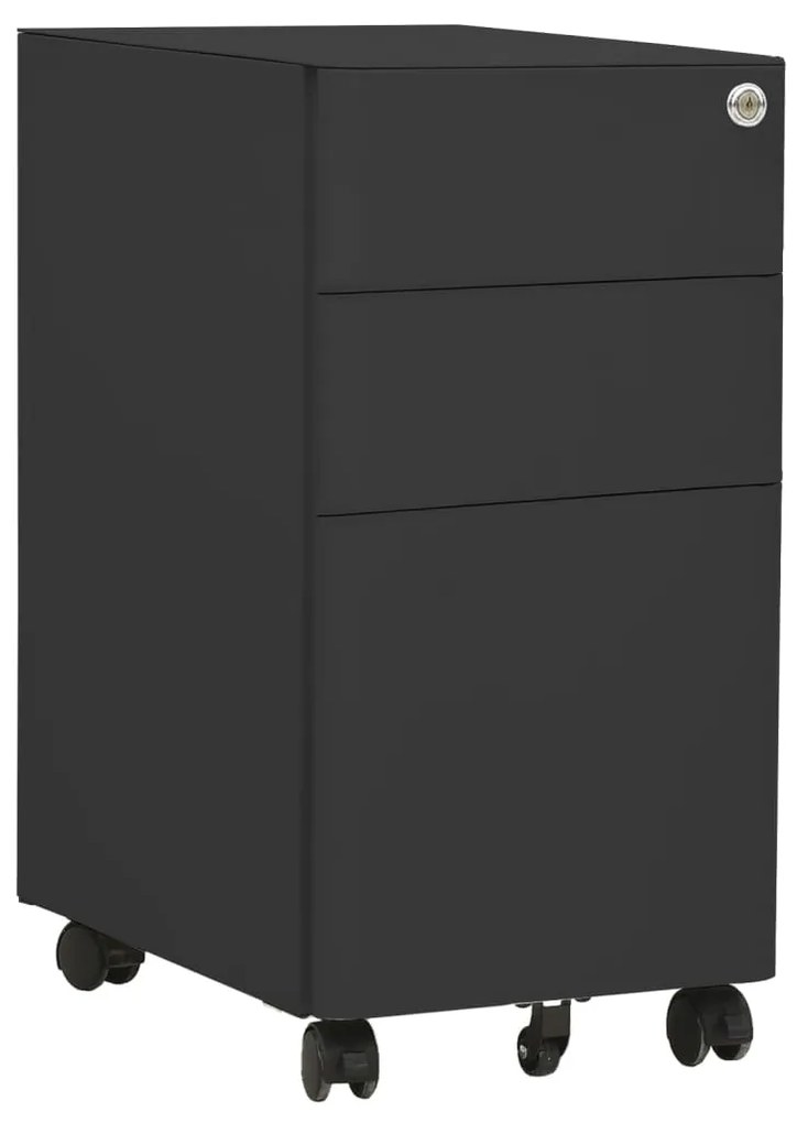 vidaXL Dulap dosare mobil, antracit, 30x45x59 cm, oțel