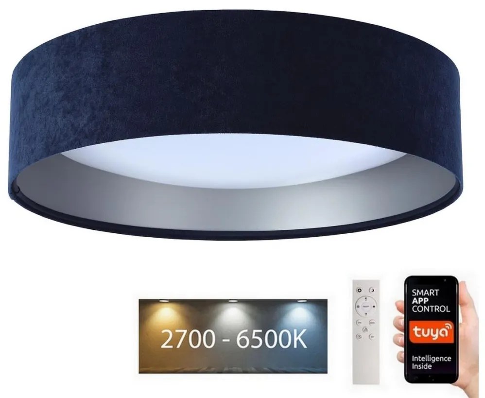 LED plafonieră SMART GALAXY LED 36W 230V Wi-Fi Tuya albastru/argintiu + DO