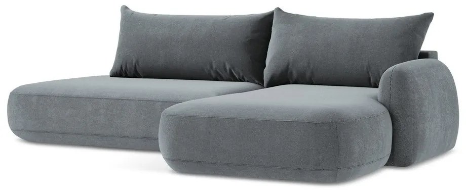 Colțar albastru prăfuit extensibil (cu colț pe partea dreaptă/cu șezlong) Hale – Makamii