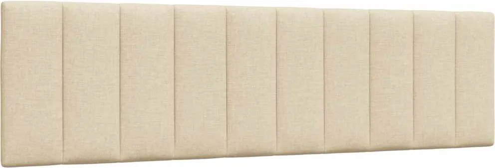 vidaXL Pernă pentru tăblie de pat, Hanko, crem, 180 cm, material textil