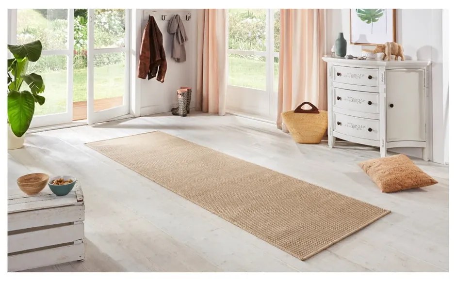 Covor tip traversă BT Carpet Nature, 80 x 350 cm, bej