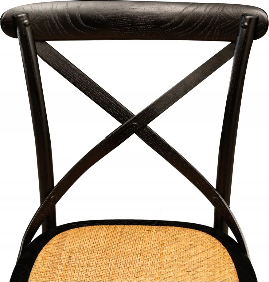 Scaun Thonet din lemn masiv si sezut din ratan