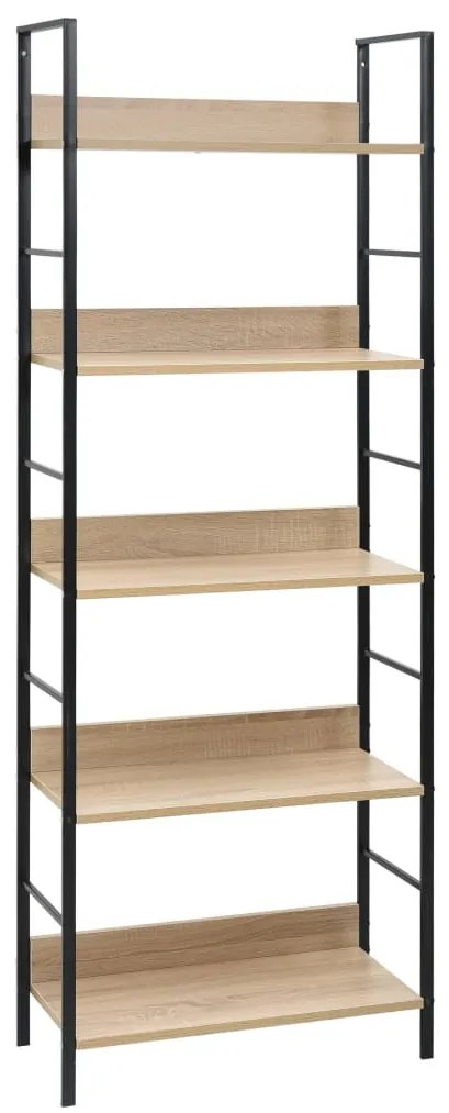 288227 vidaXL Etajeră cărți 5 rafturi, stejar 60x27,6x158,5 cm lemn prelucrat