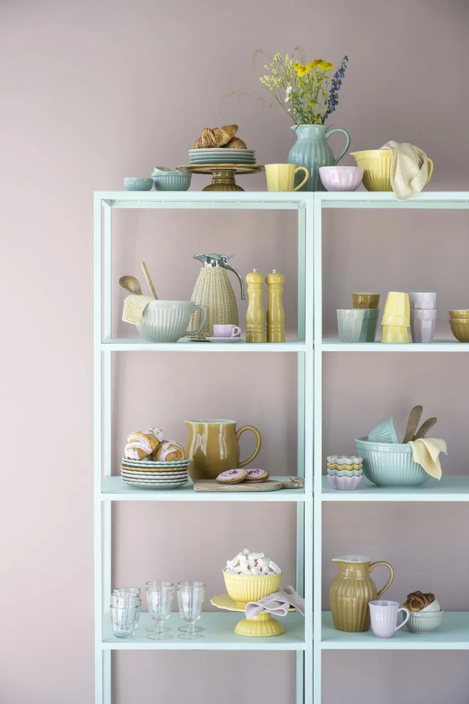 Boluri ceramice galbene MYNTE LEMONADE, set 3 buc.