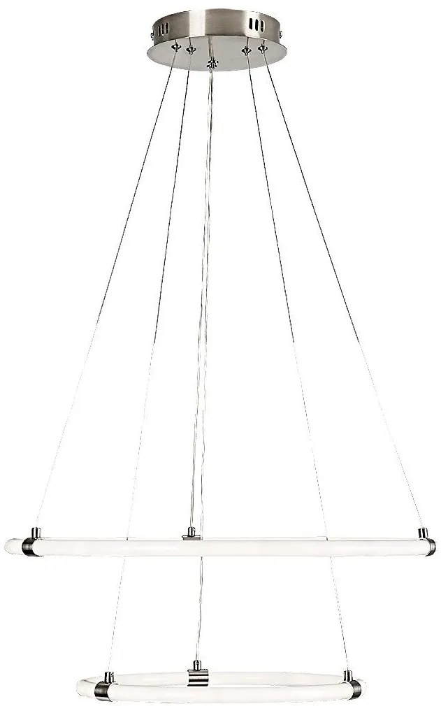 Lustra LED cu telecomanda, circulara 2 inele Irelia