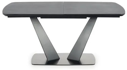 Masă de sufragerie extensibilă 160-220 cm Fredda (negru + gri) (pentru 6 8 persoane). 1048853