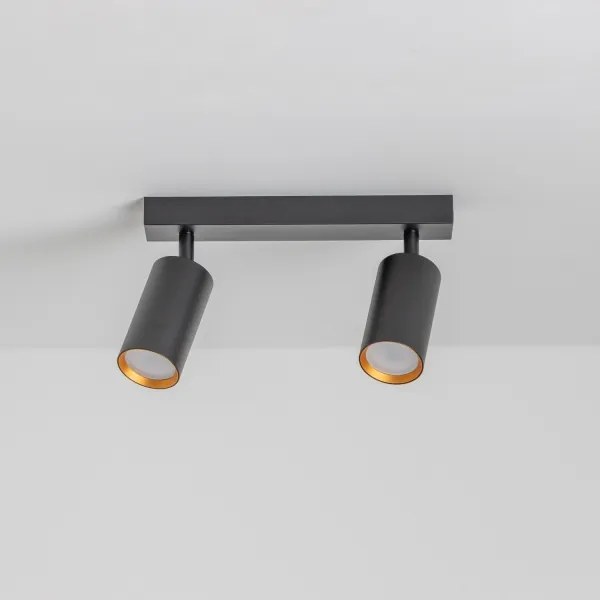 Brilagi - Spot LED RGBW reglabil SELE 2xGU10/4,8W/230V negru/auriu