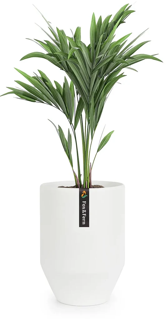 Almere ghiveci Polystone ideal pentru plante, lucrat manual, conic