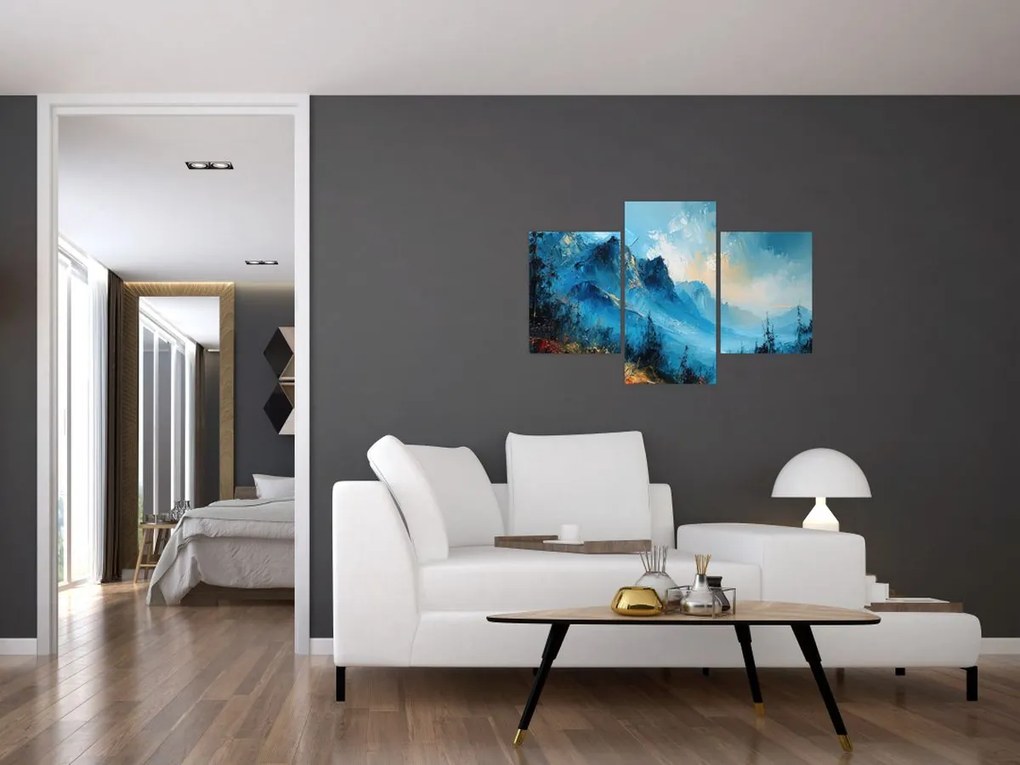 Tablou - Pictura munților (90x60 cm)